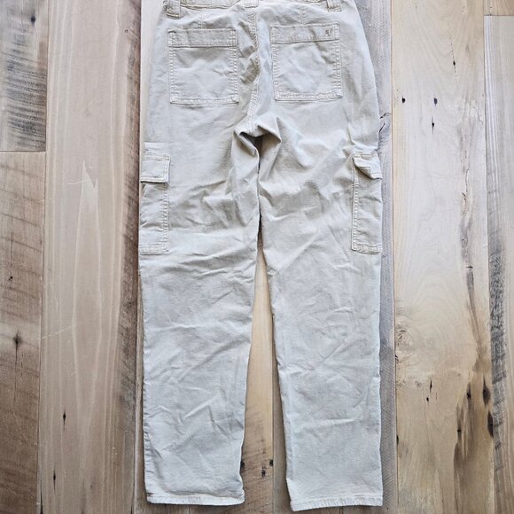 AE Women's Stretch Cargo Khaki Jean Size 6 - Picture 2 of 8